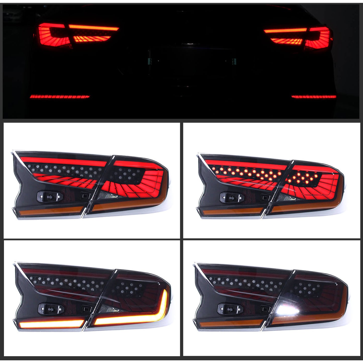 HCMOTION Taillights For Honda Accord 2018-2022