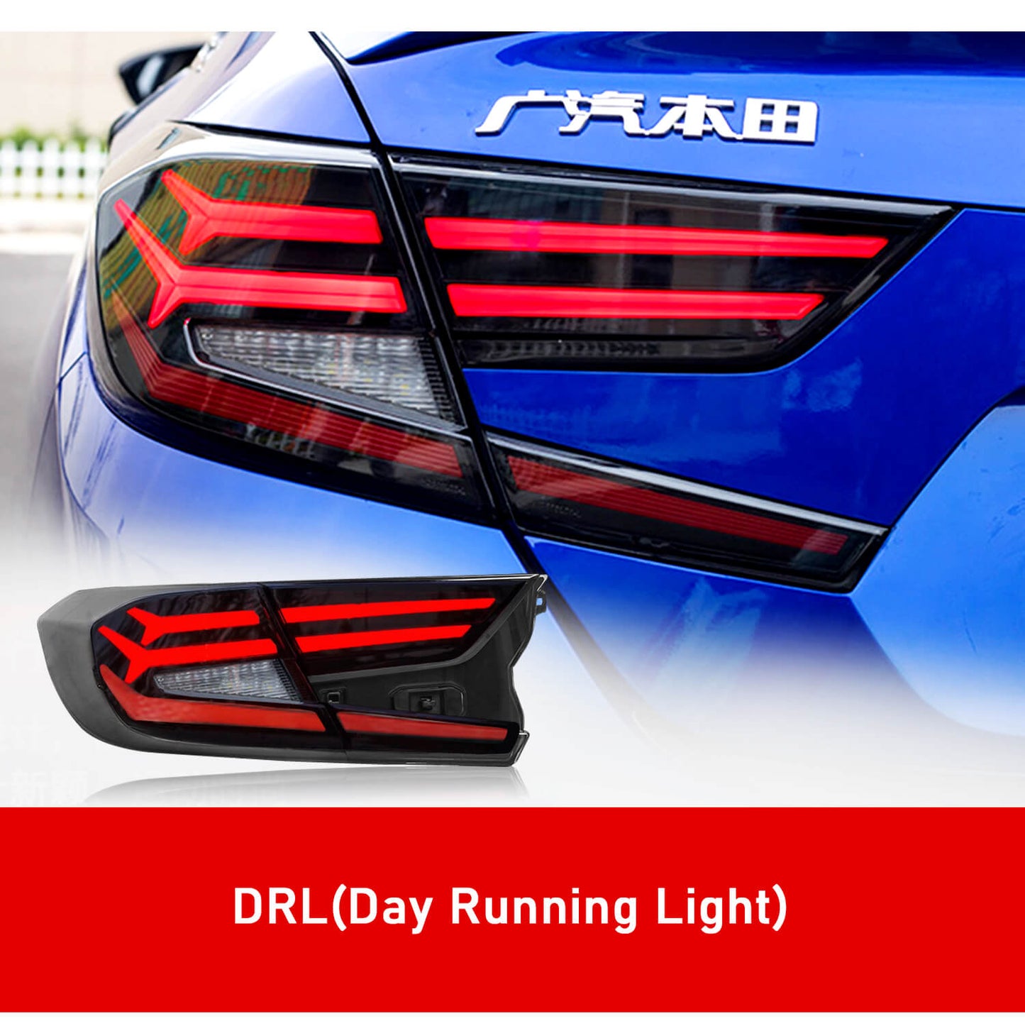 HCMOTION Taillights For Honda Accord 2018-2021