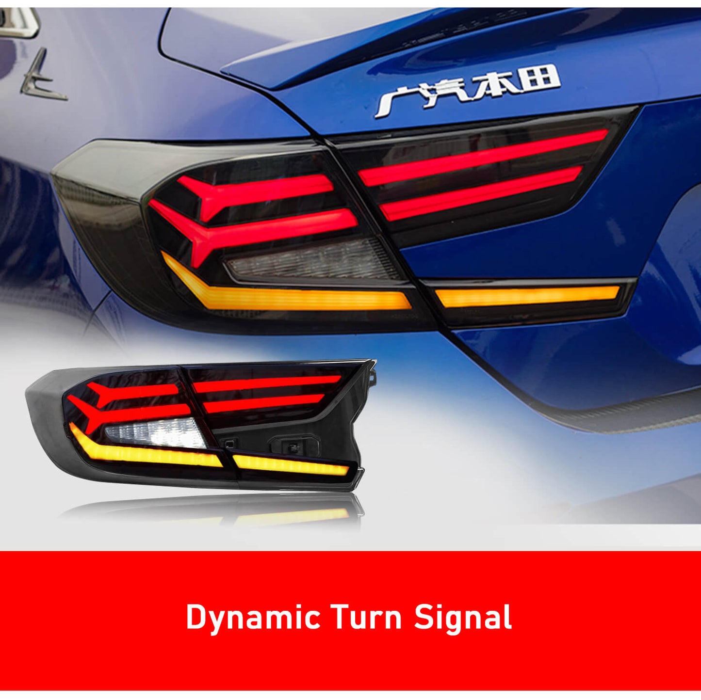 HCMOTION Taillights For Honda Accord 2018-2021
