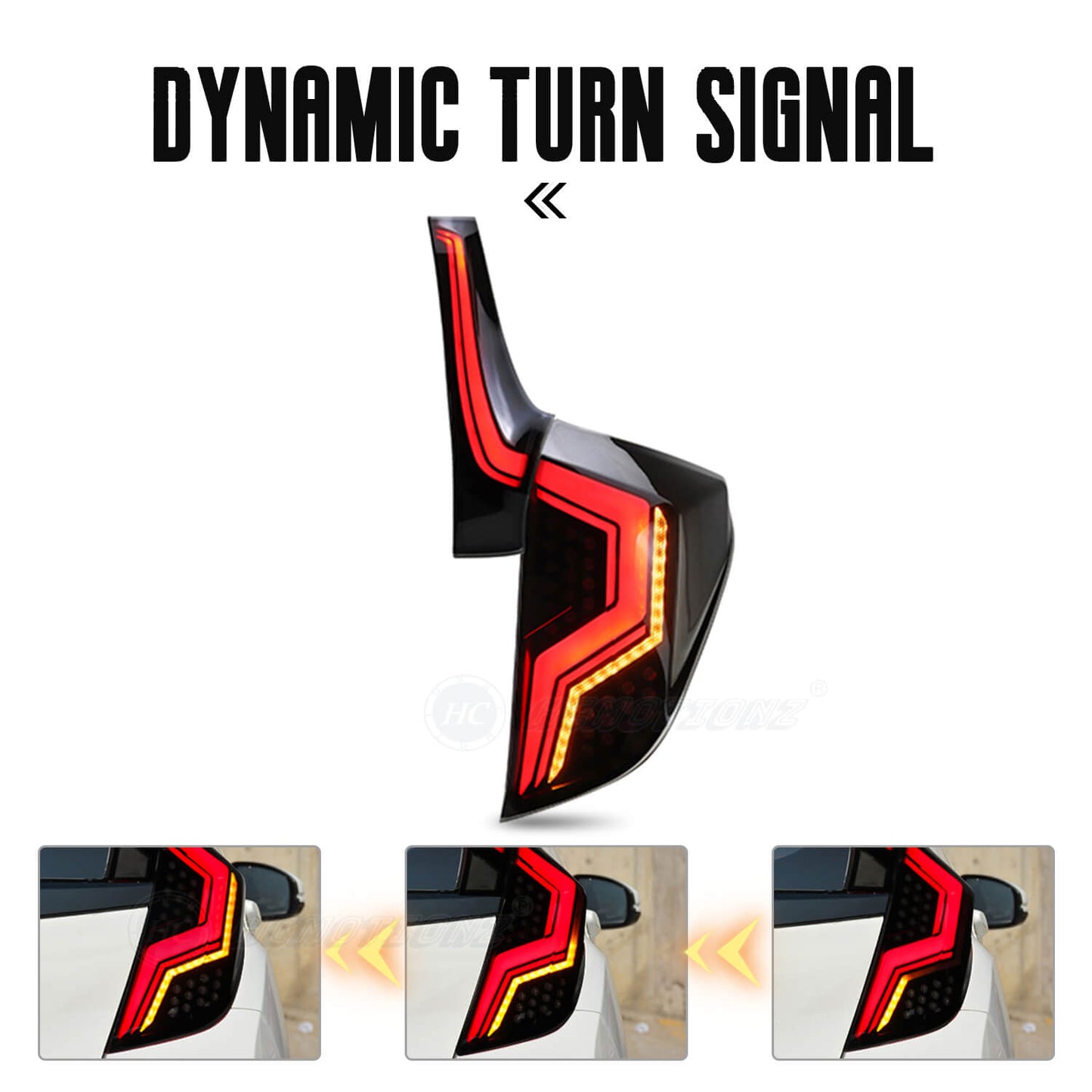 HCMOTION Taillights For Honda FIT/JAZZ 2014-2018