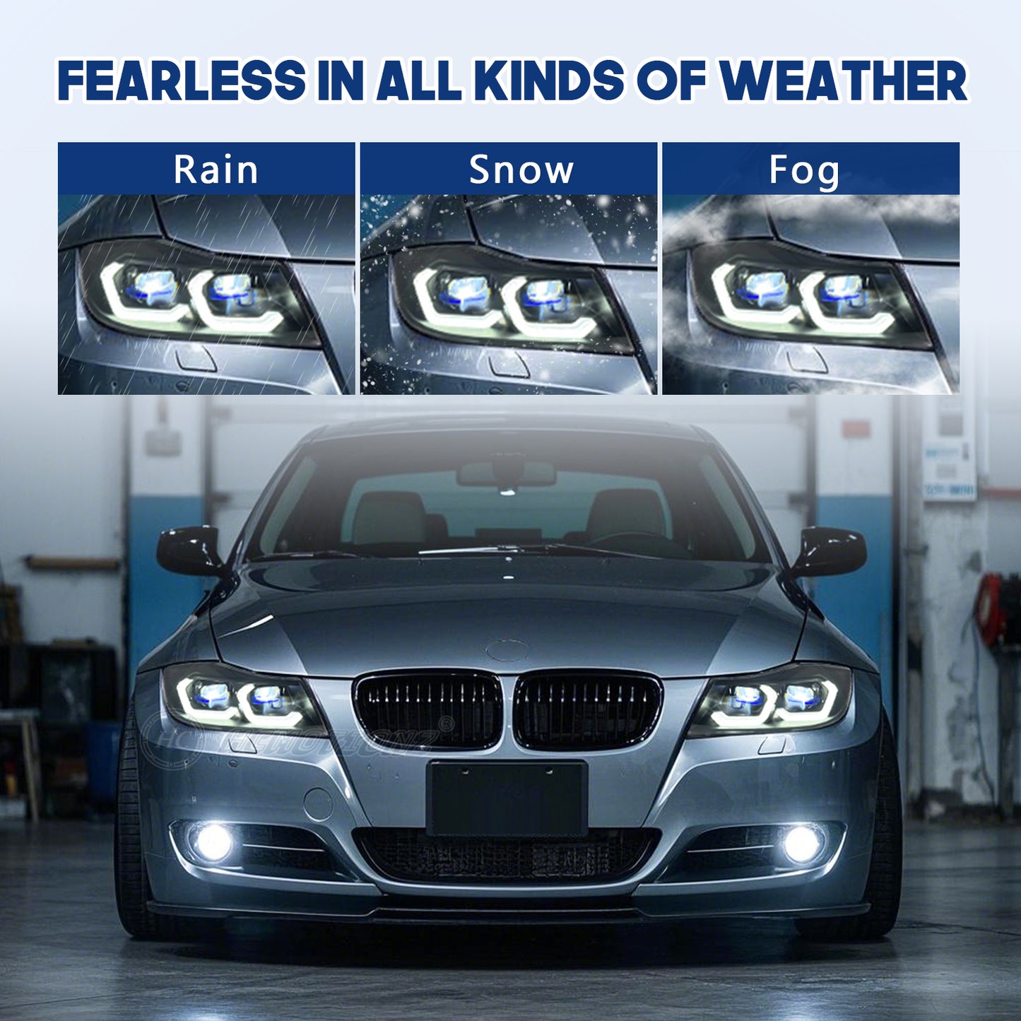 HCMOTION LED Laser Headlights for Bmw 3 Series Salgon 2005-2012