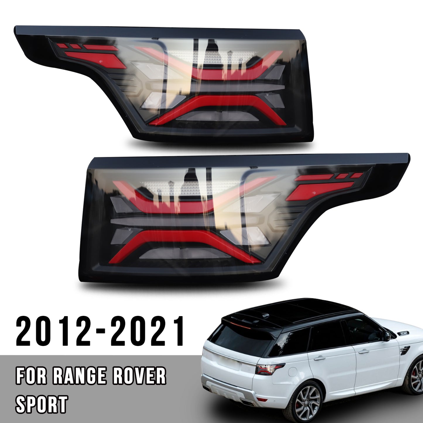 HCMOTION LED Tail Lights For Range Rover Sport 2013-2022