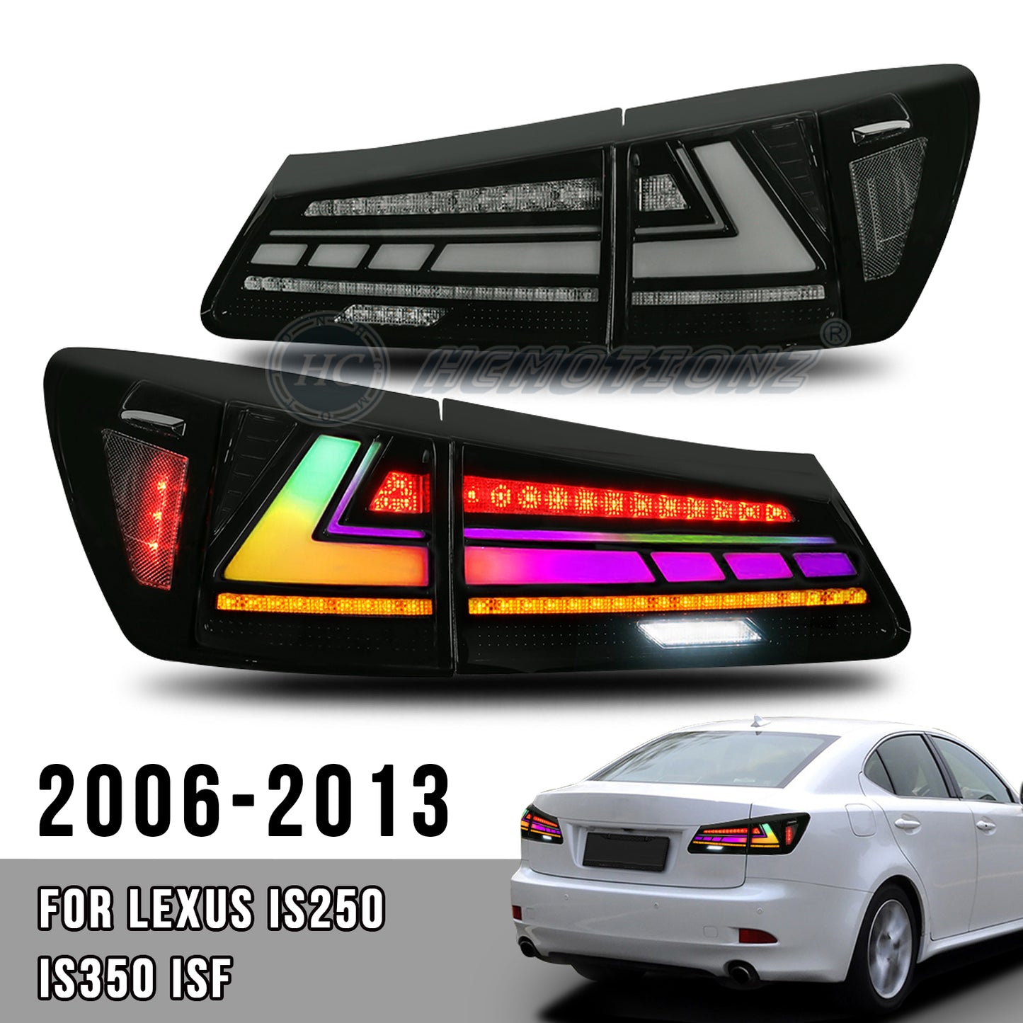 HCMOTIONZ LED Head Light And Tail Lamp For Lexus IS250 IS350 ISF 2006-2013
