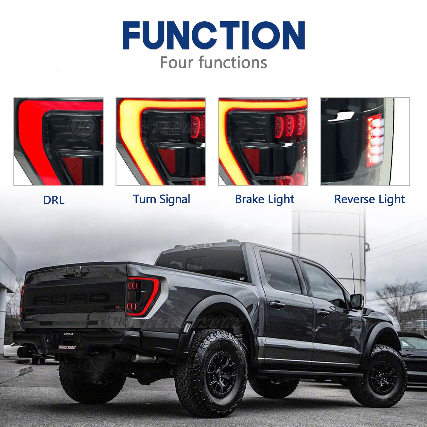 HCMOTION LED Tail Lights for Ford F150 XLT 2021 2022 2023