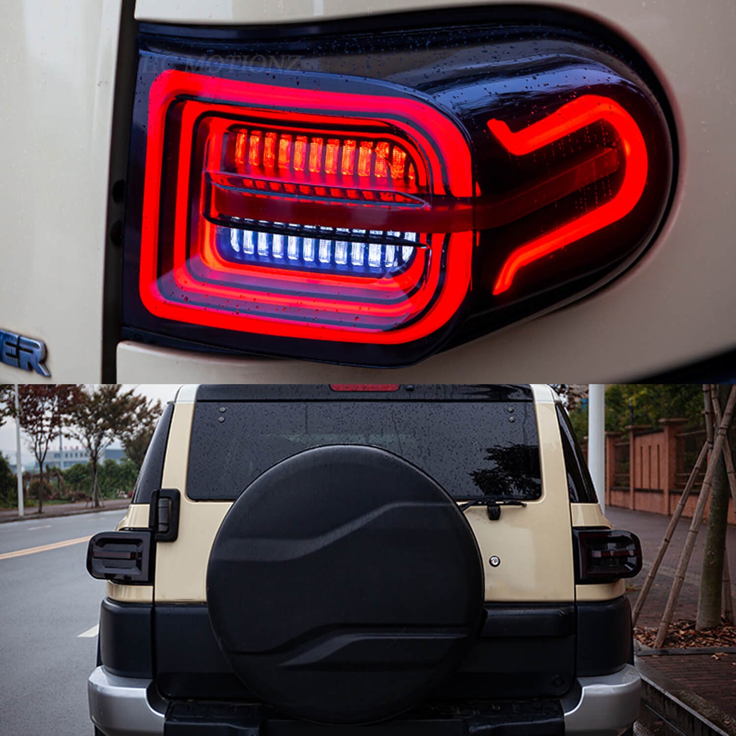 HCMOTION LED Tail Lights For Toyota FJ Cruiser 2007-2015