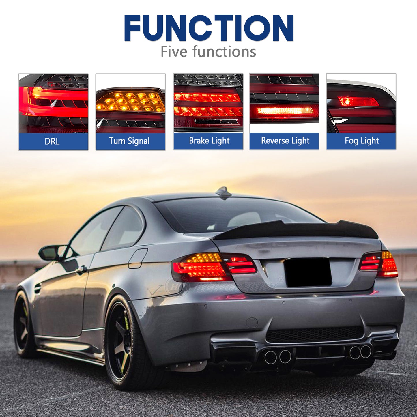 HCMOTION LED Tail Lights for BMW 3 Series M3 E92 2007-2011