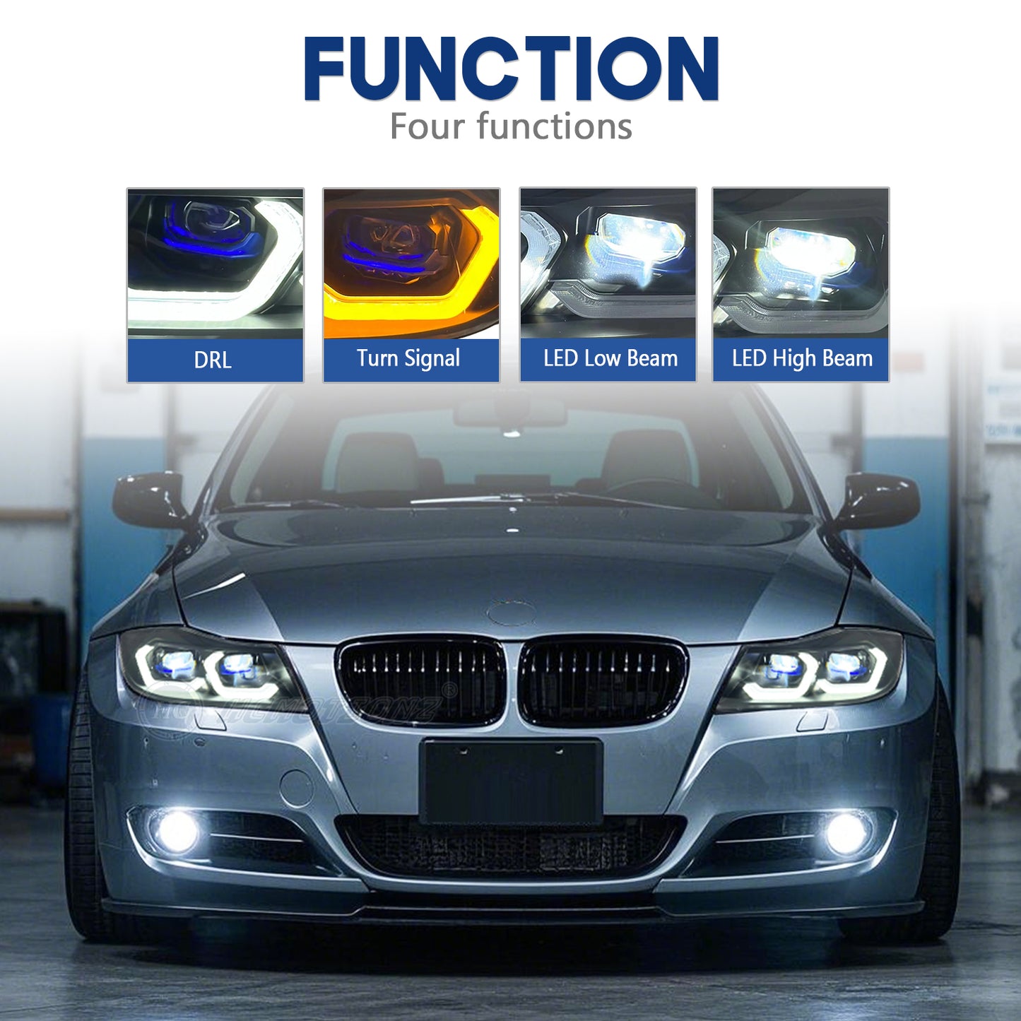 HCMOTION LED Laser Headlights for Bmw 3 Series Salgon 2005-2012