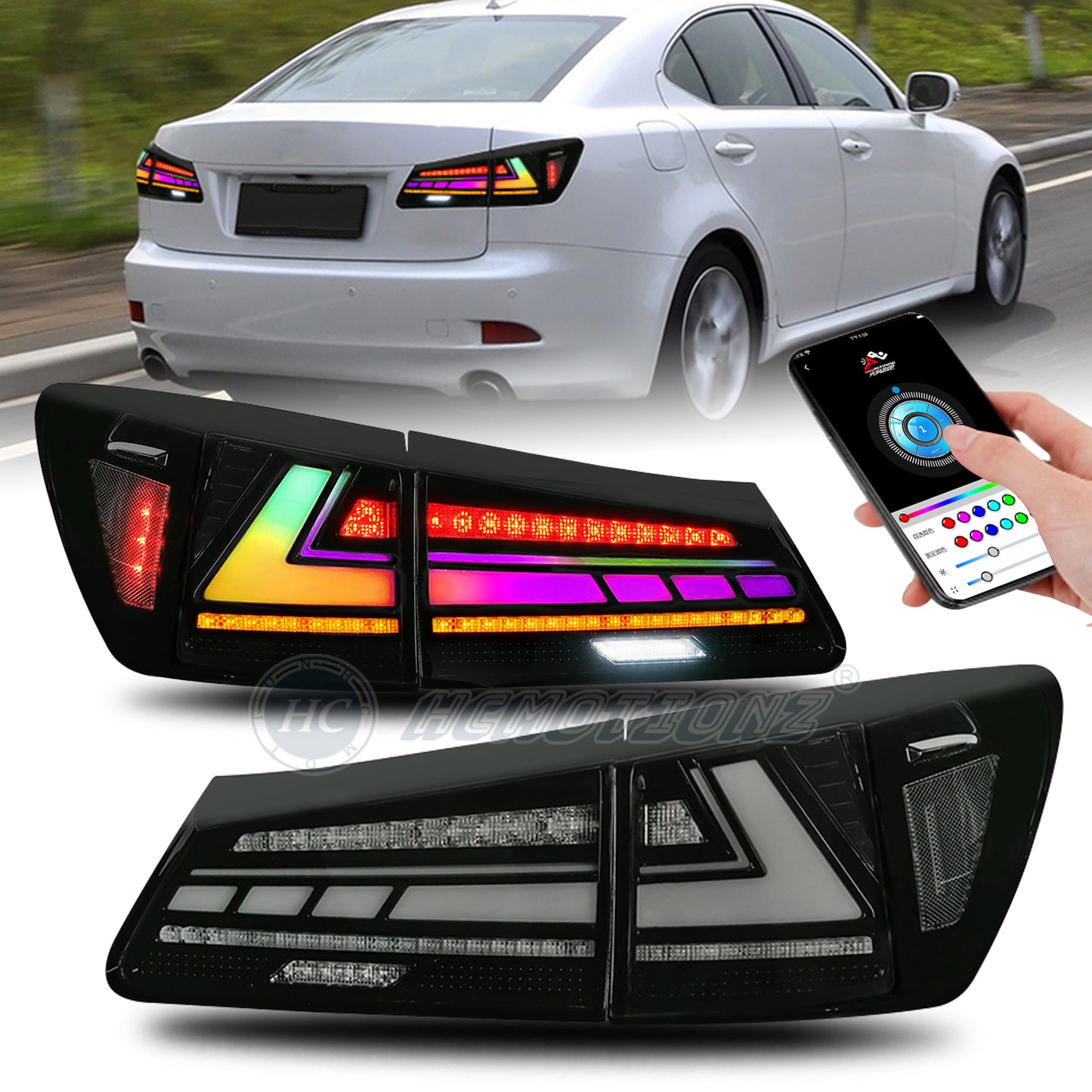 HCMOTIONZ LED Head Light And Tail Lamp For Lexus IS250 IS350 ISF 2006-2013