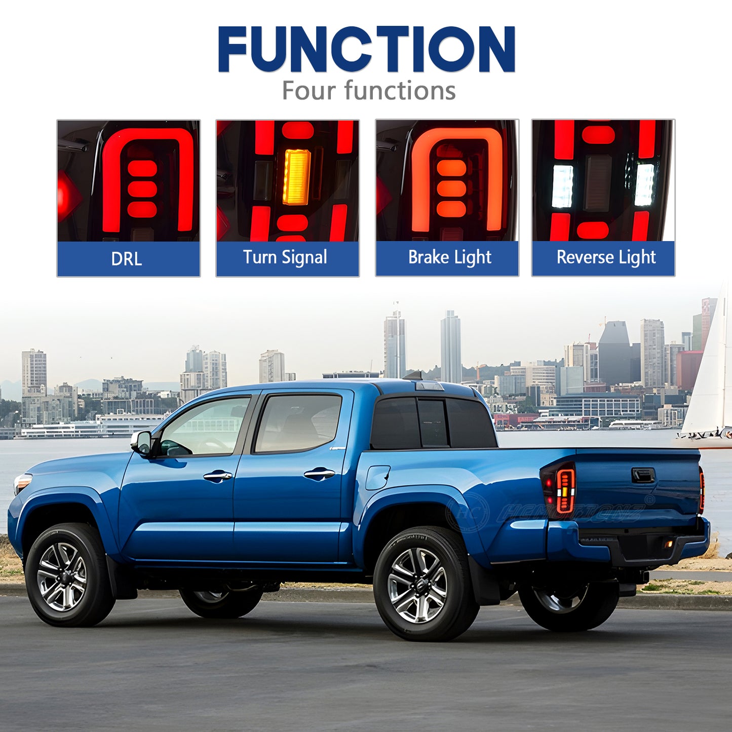 HCMOTION LED Tail Lights for Toyota Tacoma 2016-2022