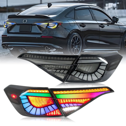 HCMOTION 11th Gen Honda Civic RGB LED Tail Lights 2022-2025 Sedan