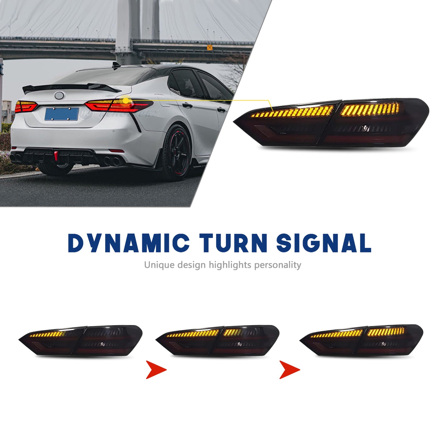 HCMOTION LED Taillights for Toyota Camry 2018-2024