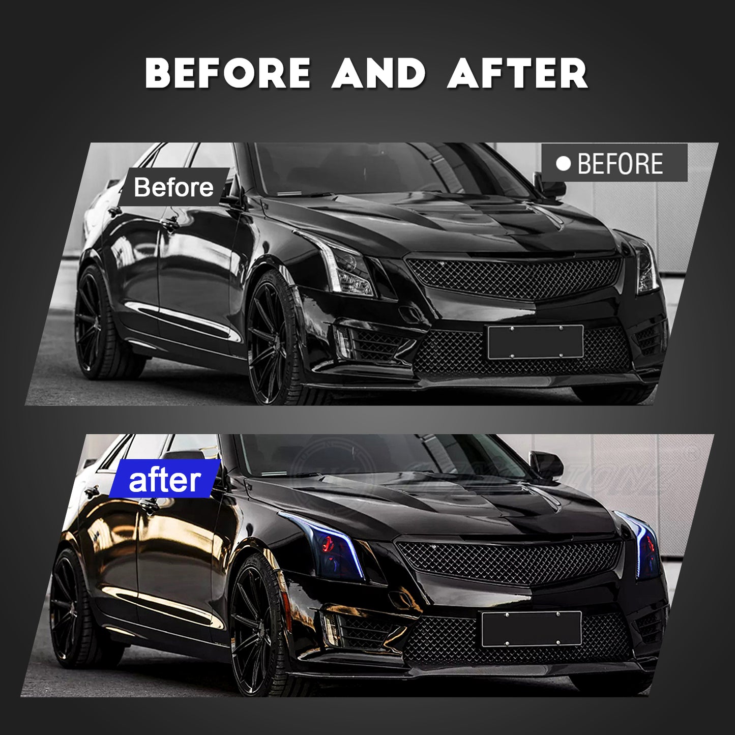 HCMOTION LED Headlights for Cadillac ATS ATS-L 2013-2019