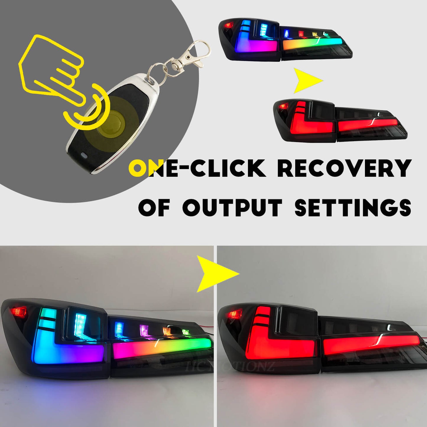 HCMOTION LED RGB Tail Light For Lexus IS250 IS350 ISF 2006-2013