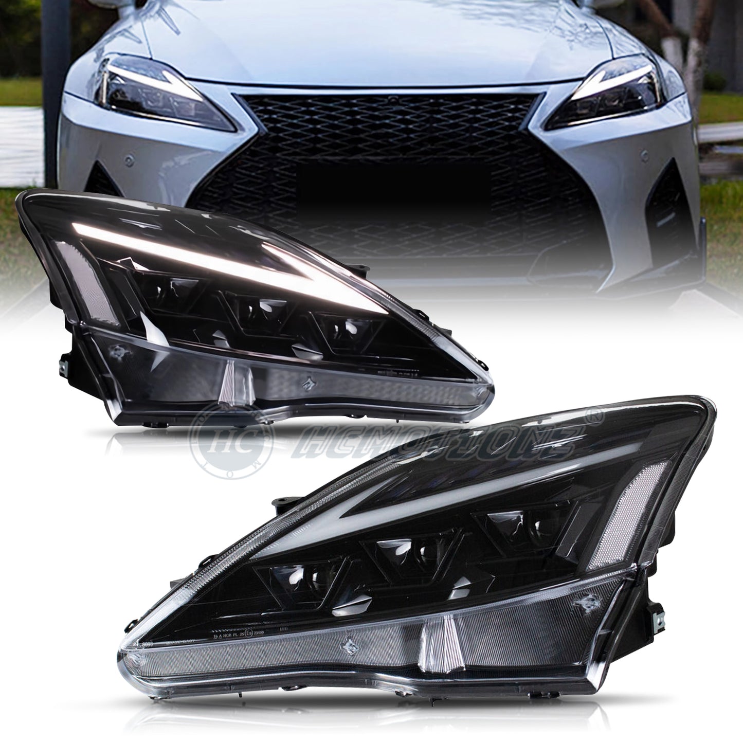 HCMOTION LED Head Light For Lexus IS250 IS350 C ISF 2006-2013
