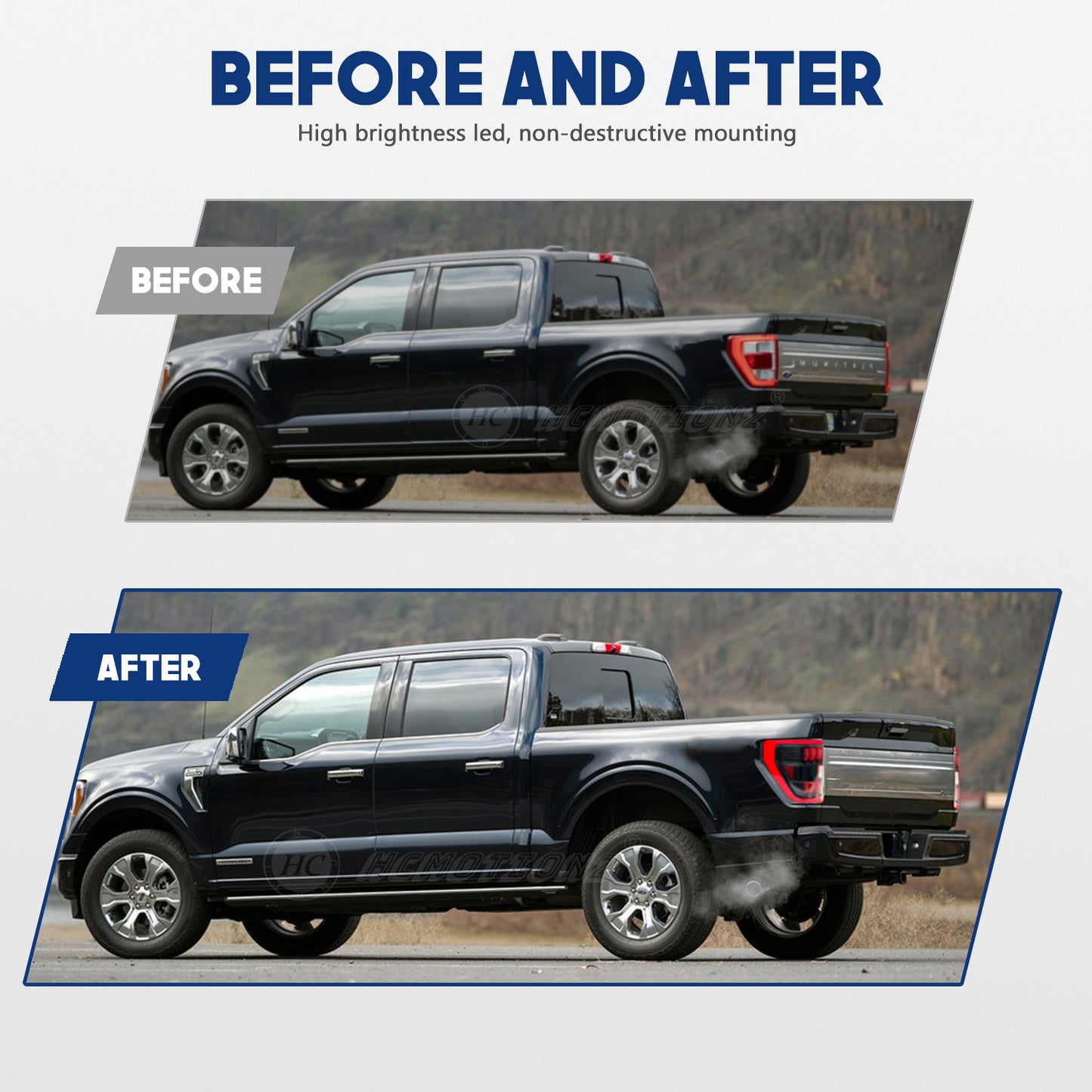 HCMOTION LED Tail Lights for Ford F150 XLT 2021 2022 2023