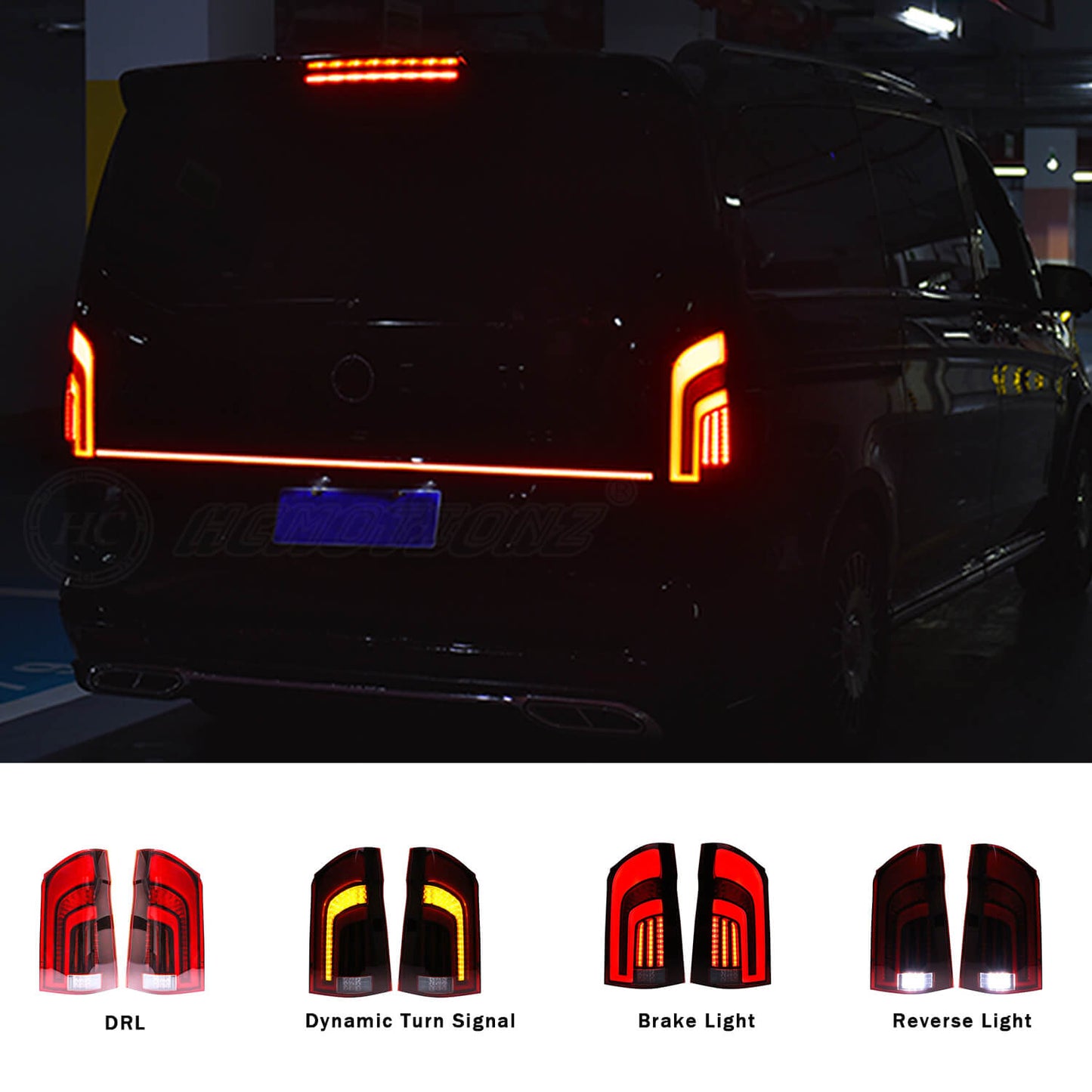 HCMOTION Tail Light For Mercedes VITO 2015-2019