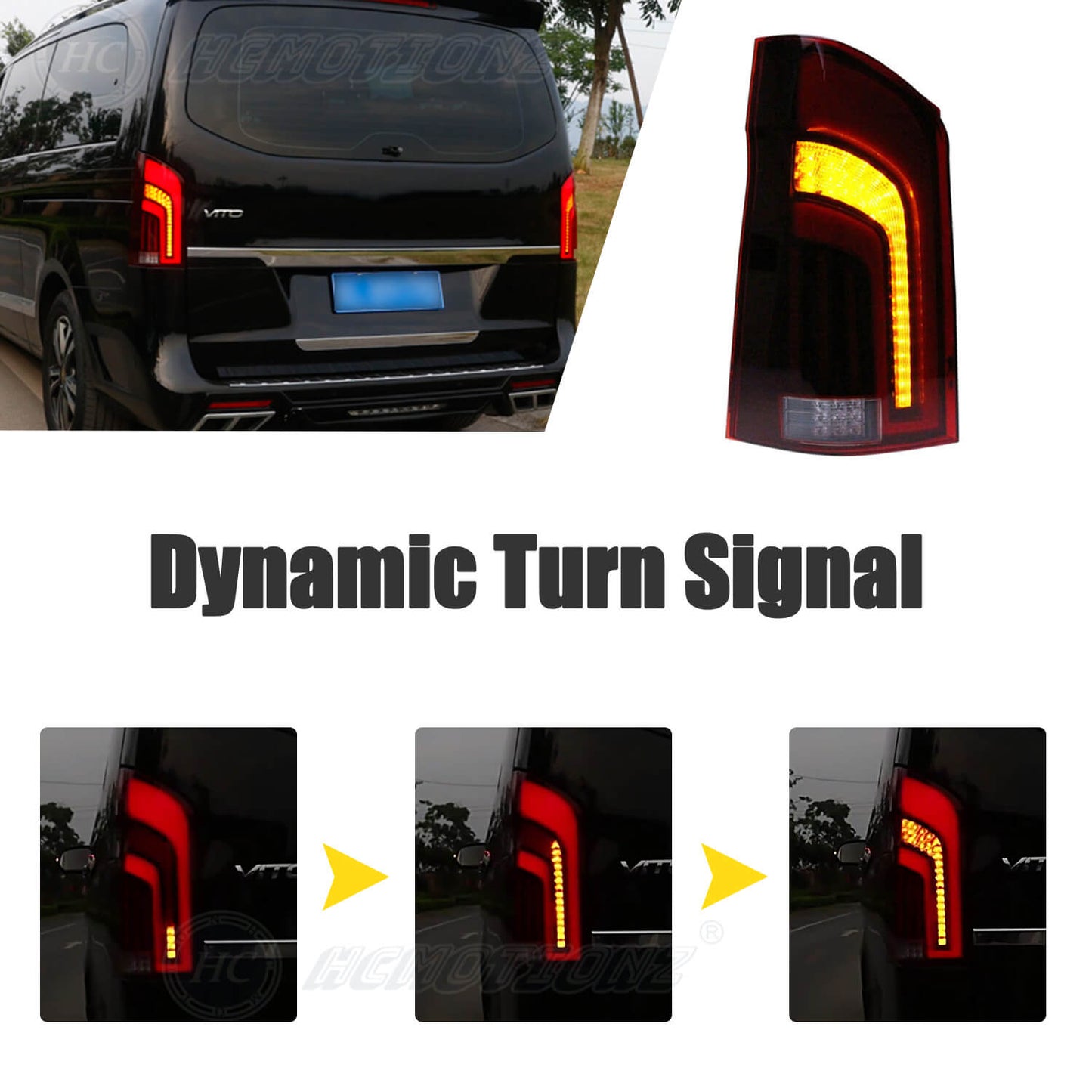 HCMOTION Tail Light For Mercedes VITO 2015-2019