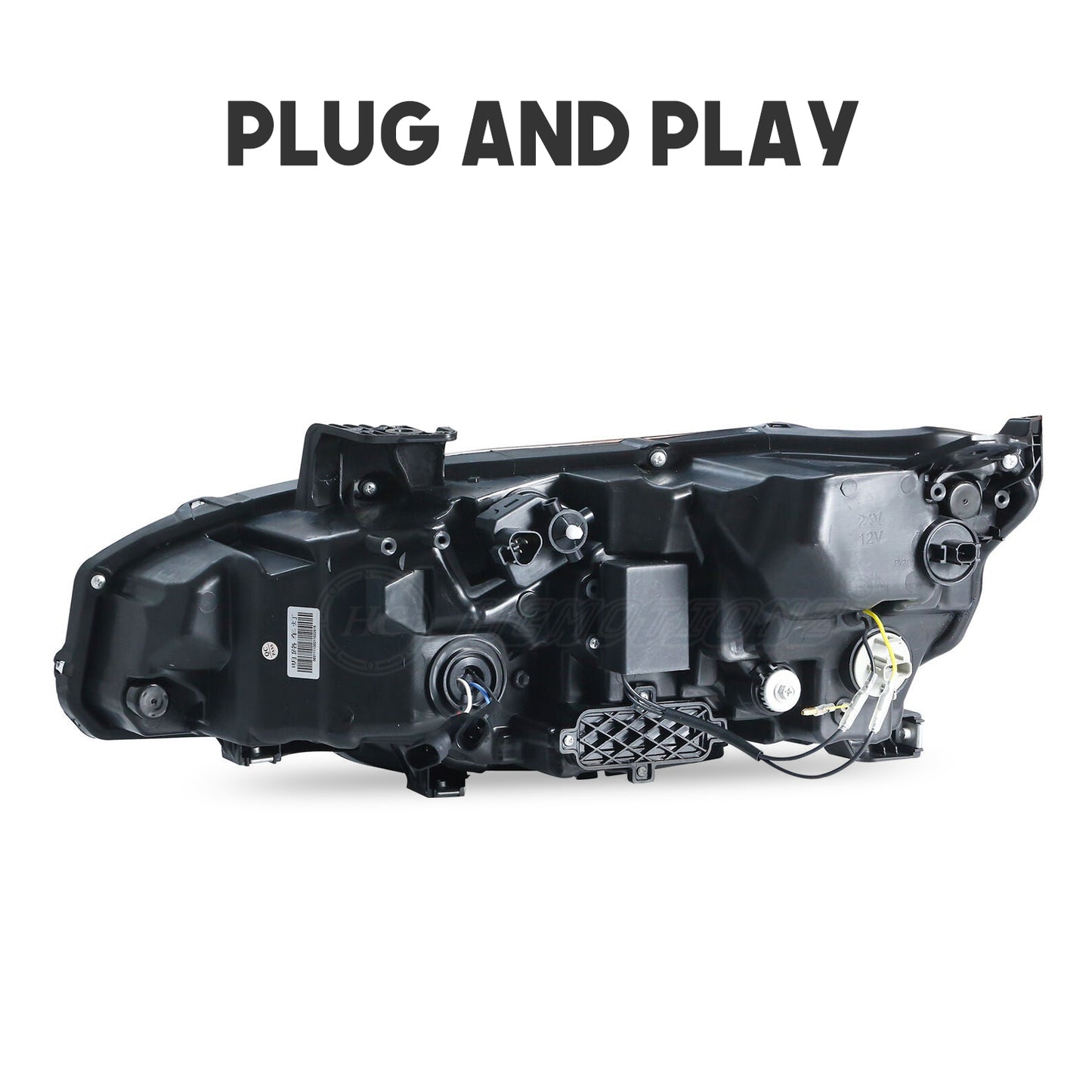 HCMOTION New Headlamp for 2016-2021 Honda Civic Sedan Hatchback