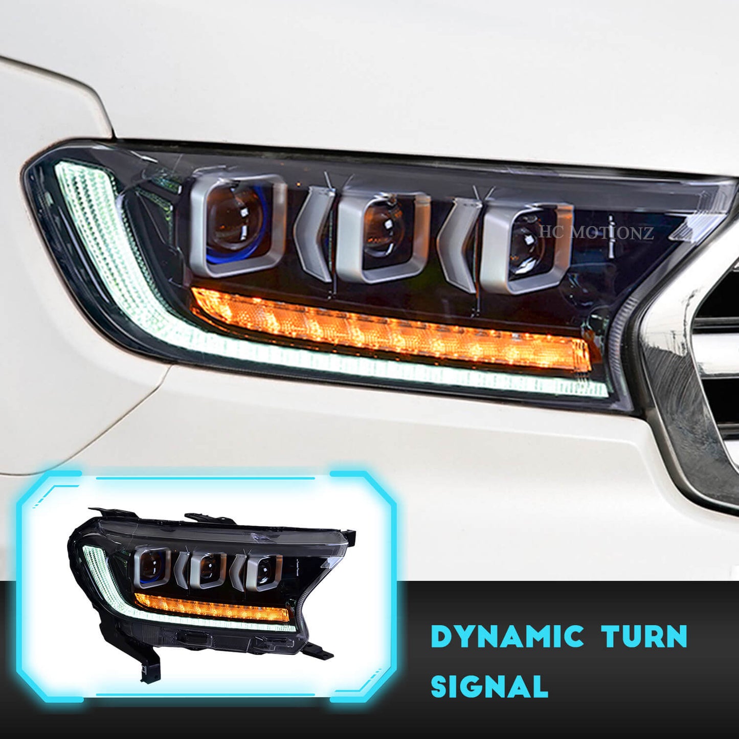 HCMOTION 2015-2020Headlights For Ford Ranger