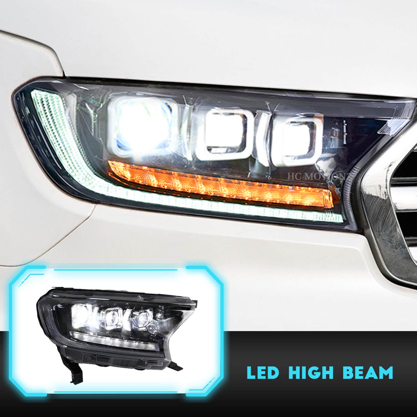 HCMOTION 2015-2020Headlights For Ford Ranger