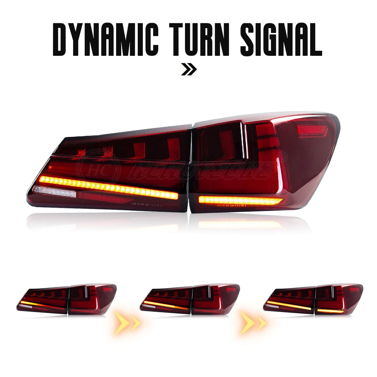 HCMOTION LED Tail Light For Lexus IS250 IS350 ISF 2006-2013