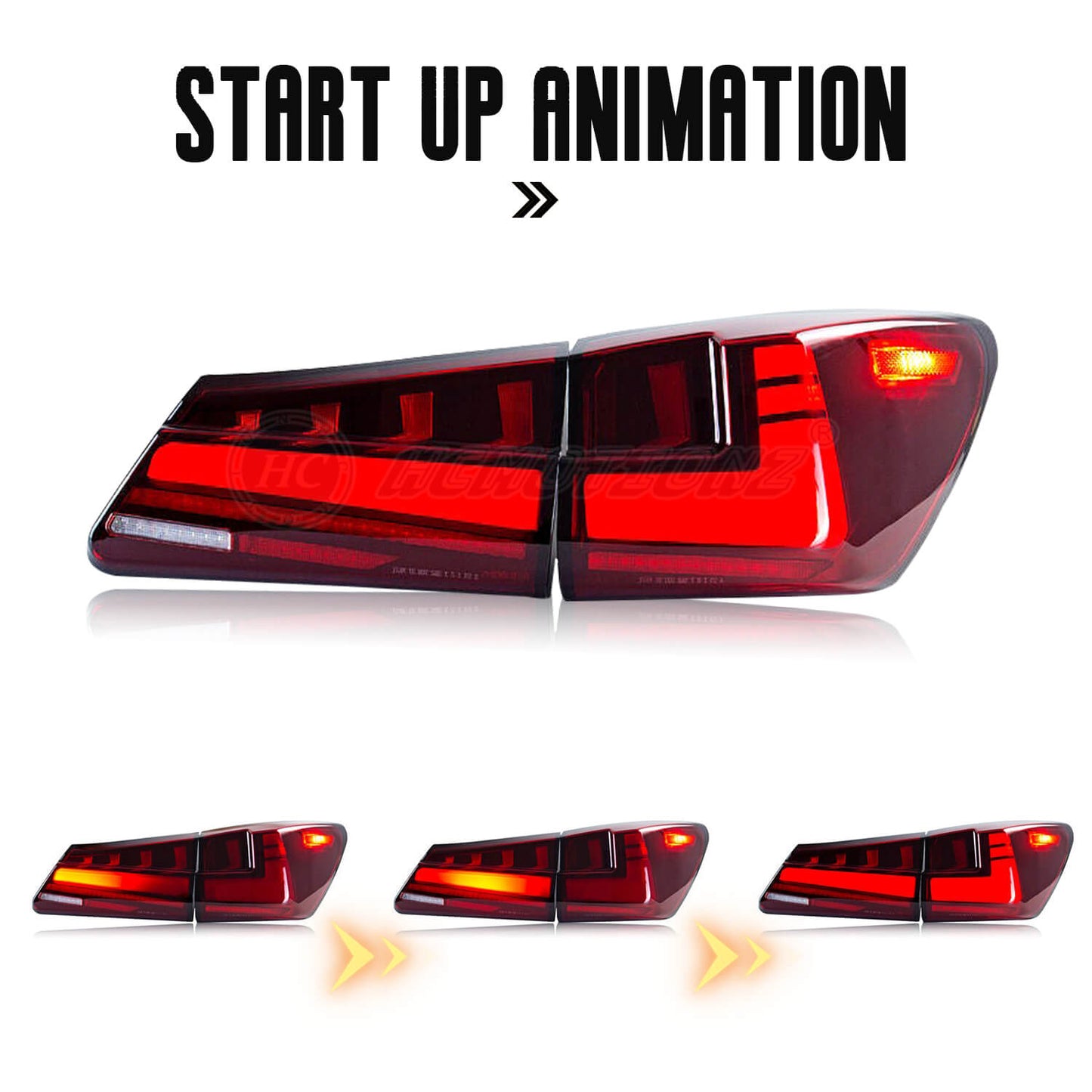 HCMOTION LED Tail Light For Lexus IS250 IS350 ISF 2006-2013