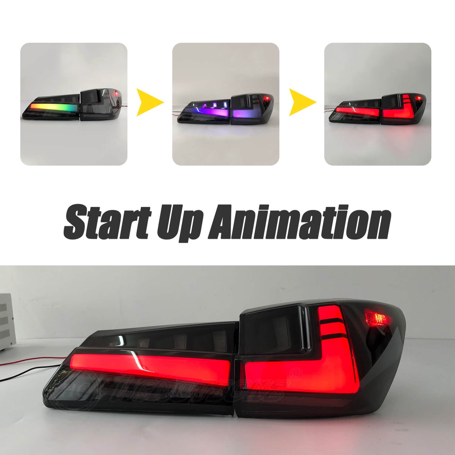 HCMOTION LED RGB Tail Light For Lexus IS250 IS350 ISF 2006-2013
