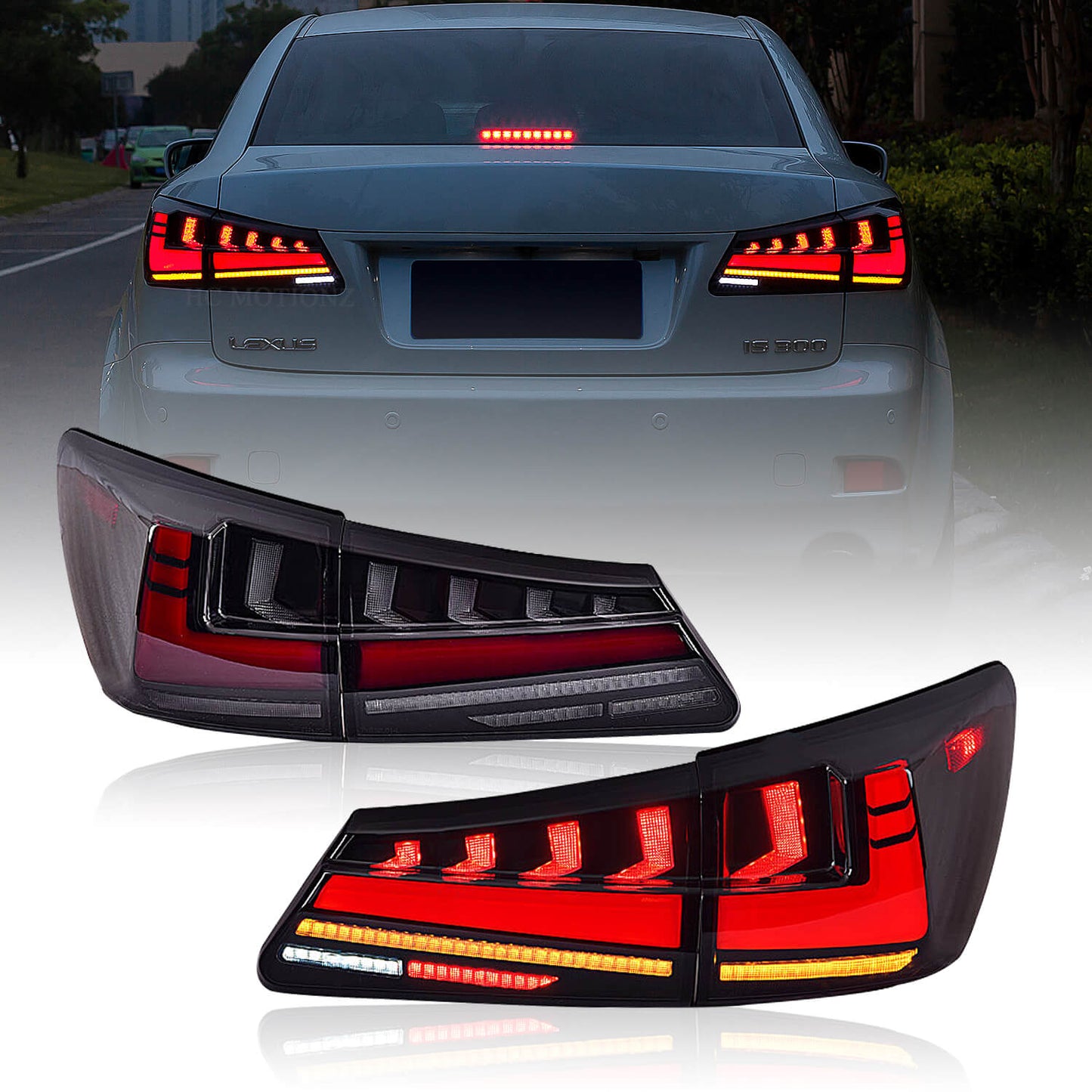 HCMOTION LED Tail Light For Lexus IS250 IS350 ISF 2006-2013