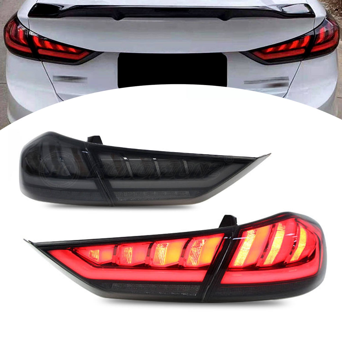HCMOTION LED Tail Light For Hyundai Elantra 2016-2018