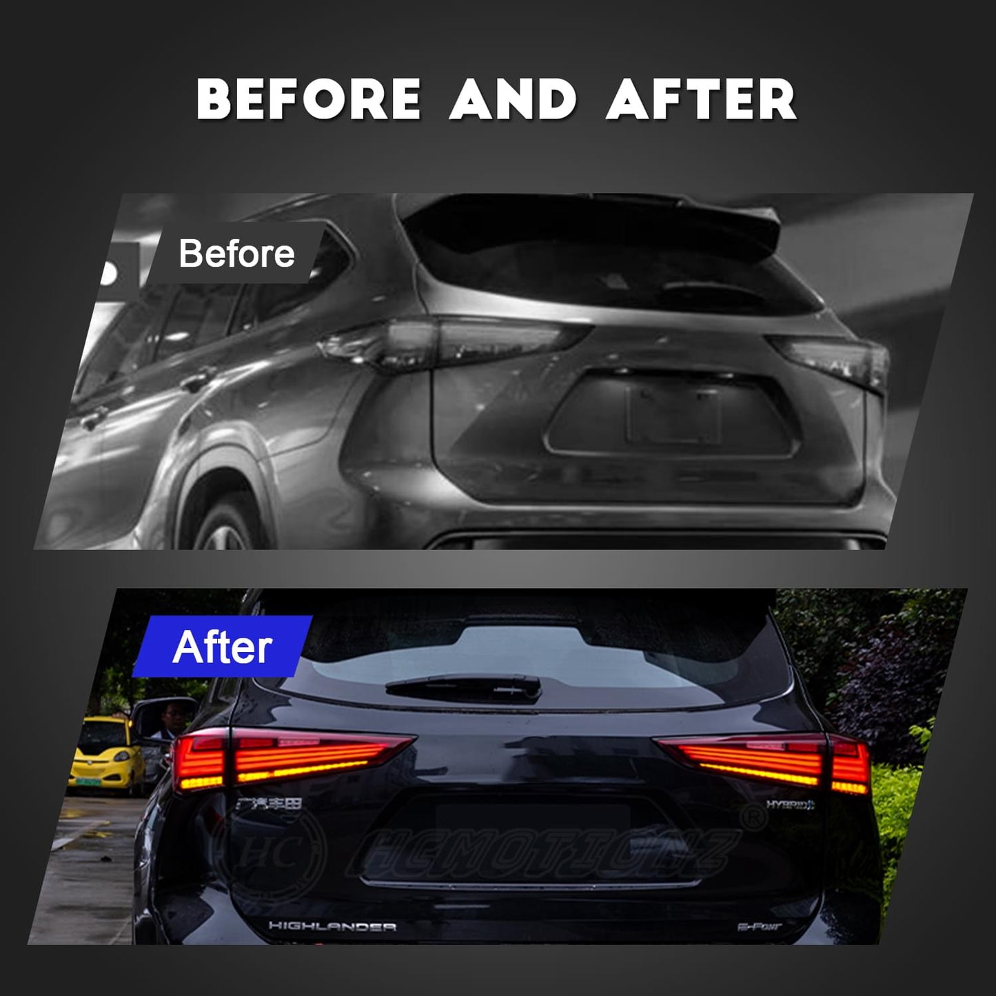 HCMOTION 4th Gen For Toyota Highlander 2020-2022 LED Tail Lights