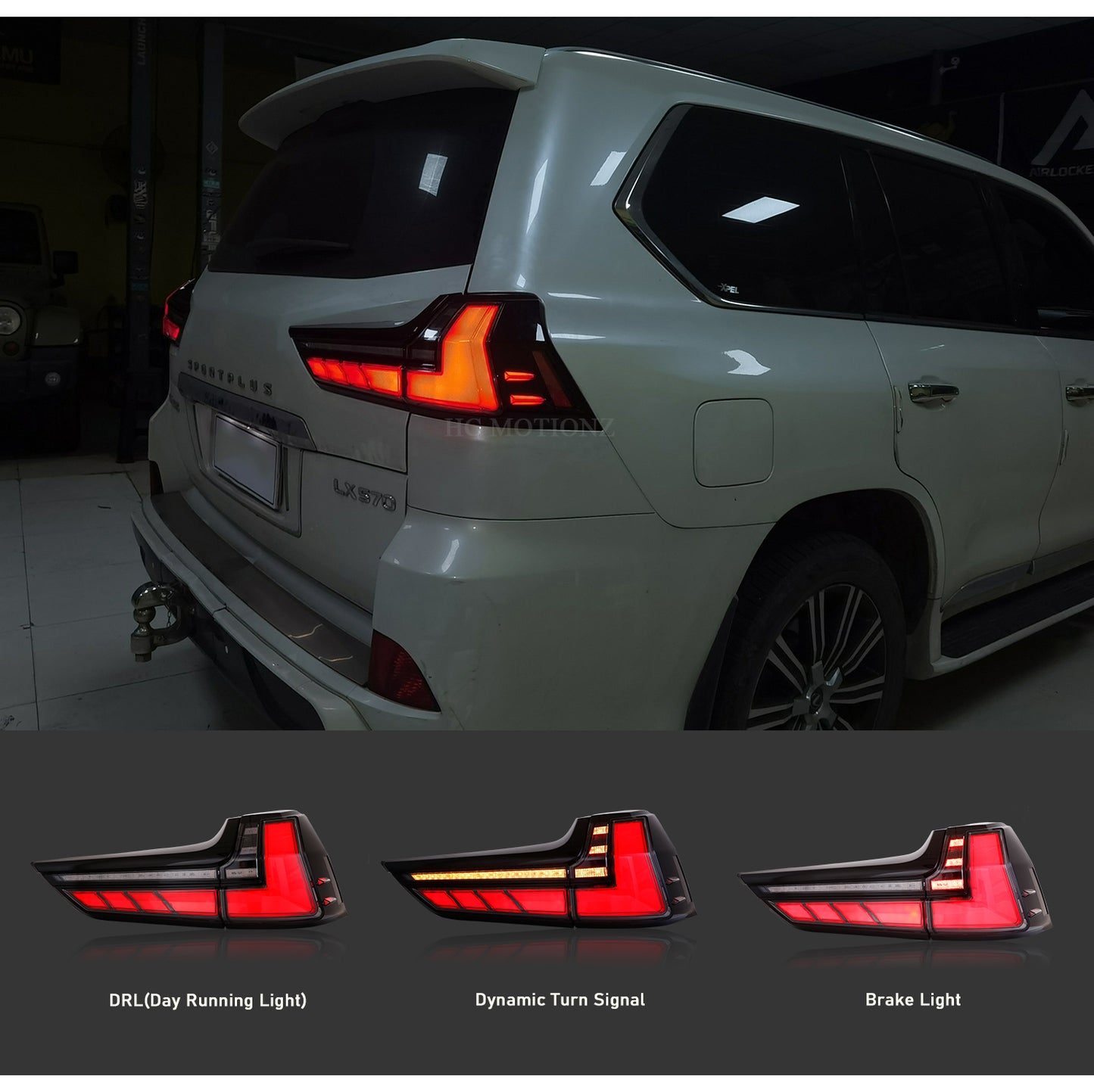 HCMOTION For LEXUS LX570 2016-2021 Tail Lights