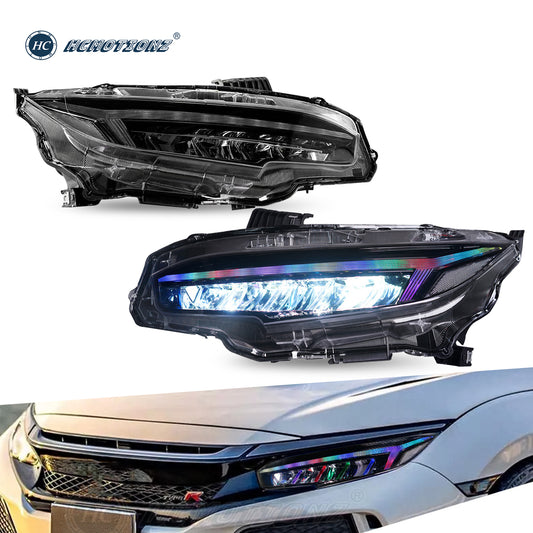 HCMOTION LED RGB Headlights For Honda Civic 10th Gen 2016-2021