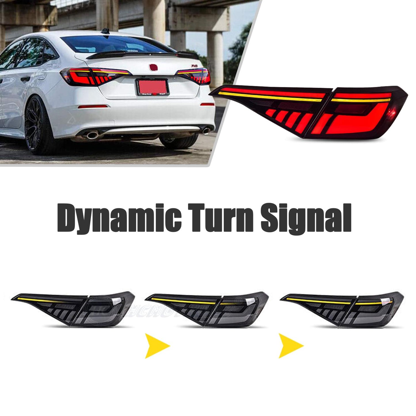 HCMOTION Honda Civic 2022 2023 RGB Tail Lights
