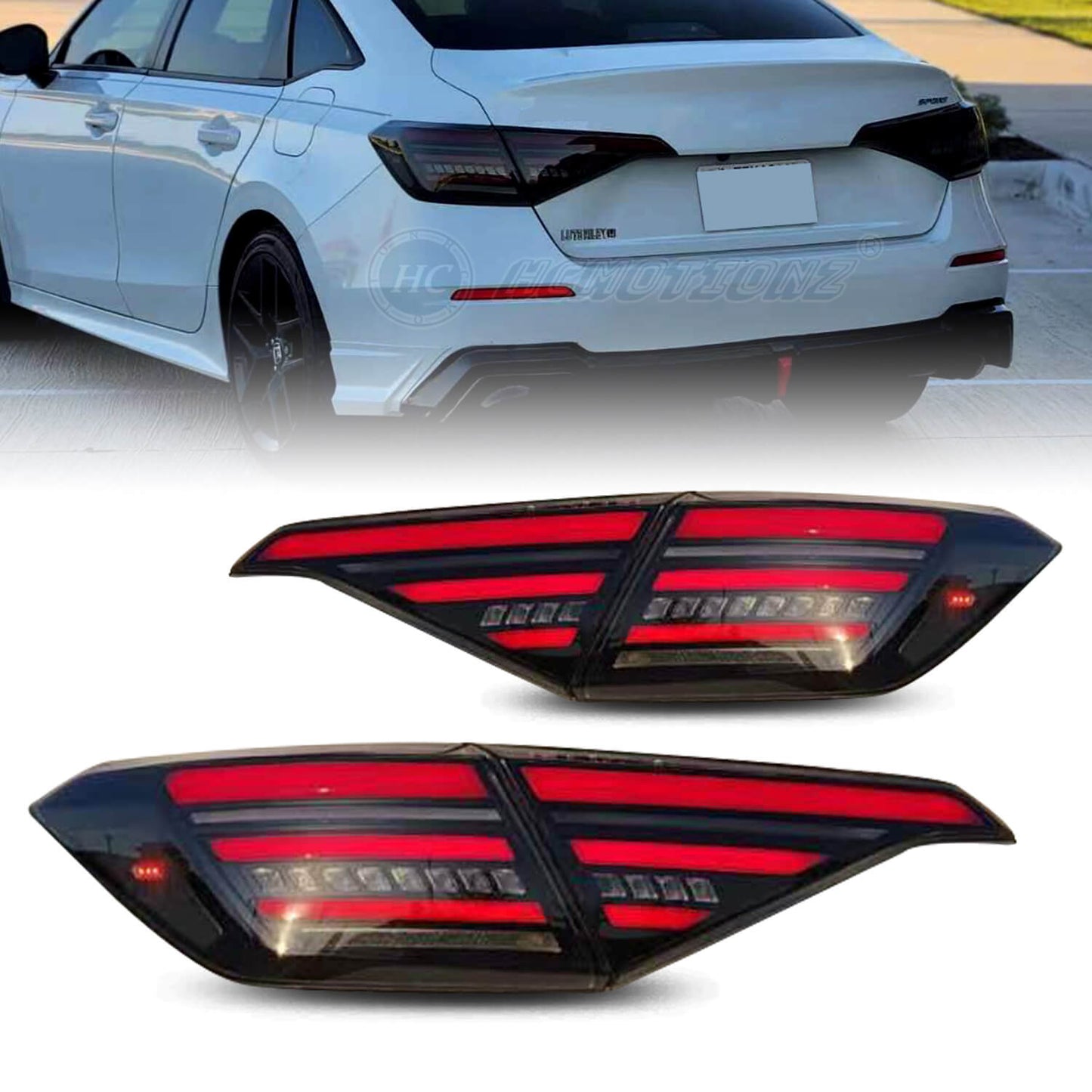 HCMOTION 11th Gen Honda Civc 2022 2023 Sedan Tail Lights