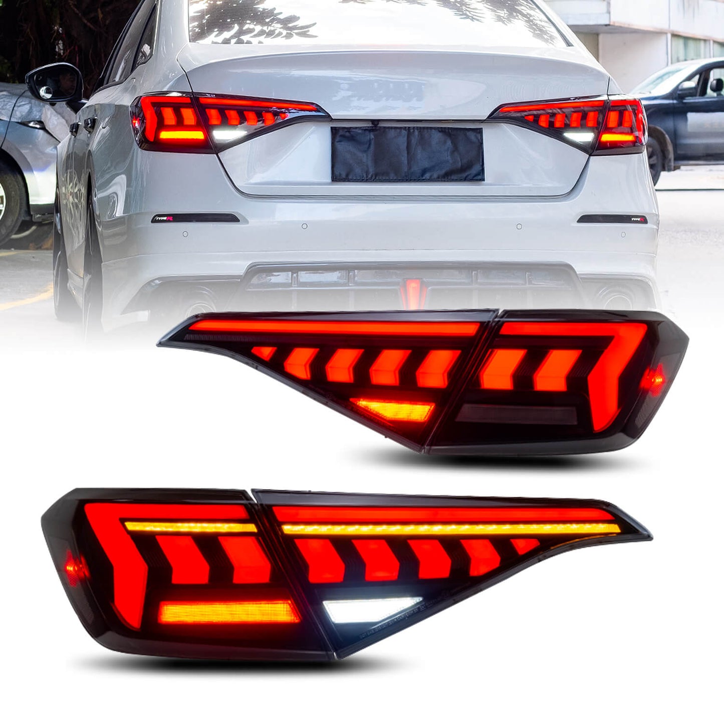 HCMOTION 11th Gen Honda Civic 2022 2023 Sedan Tail Lights