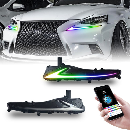 HCMOTION  RGB Day Running Lights for Lexus IS250 300h 350f 2013-2016
