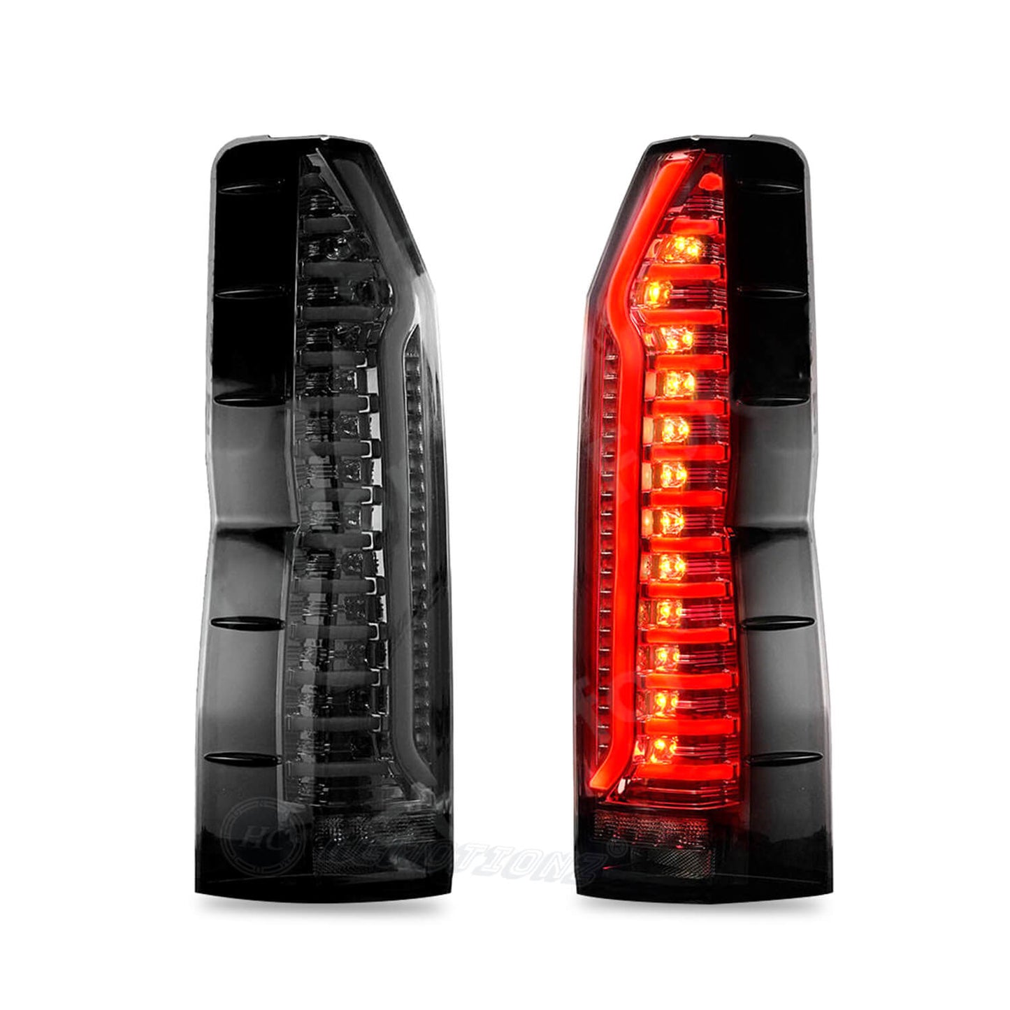 HCMOTION LED Tail Lights For Toyota Hiace 6th H300 2019-2023 Sequential with Animation DRL