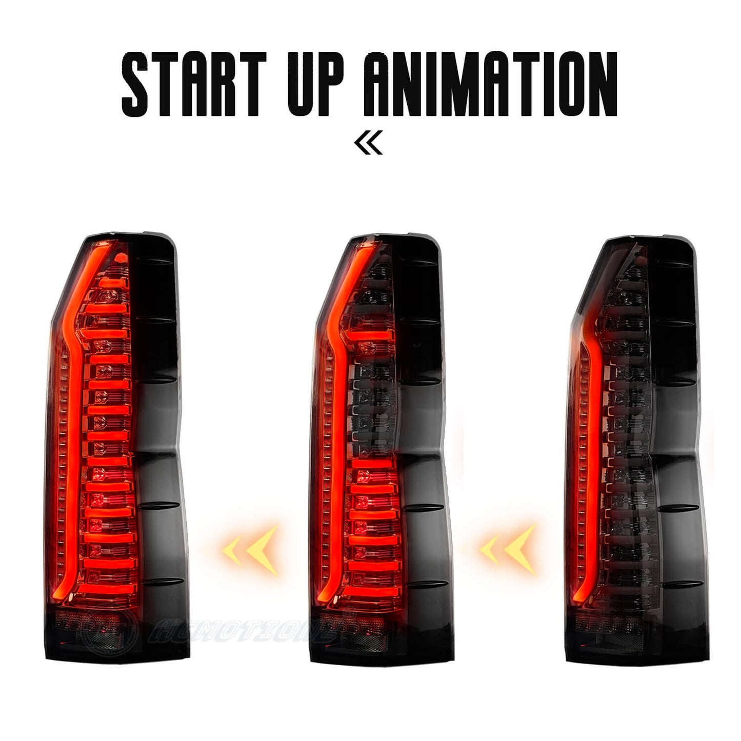 HCMOTION LED Tail Lights For Toyota Hiace 6th H300 2019-2023 Sequential with Animation DRL