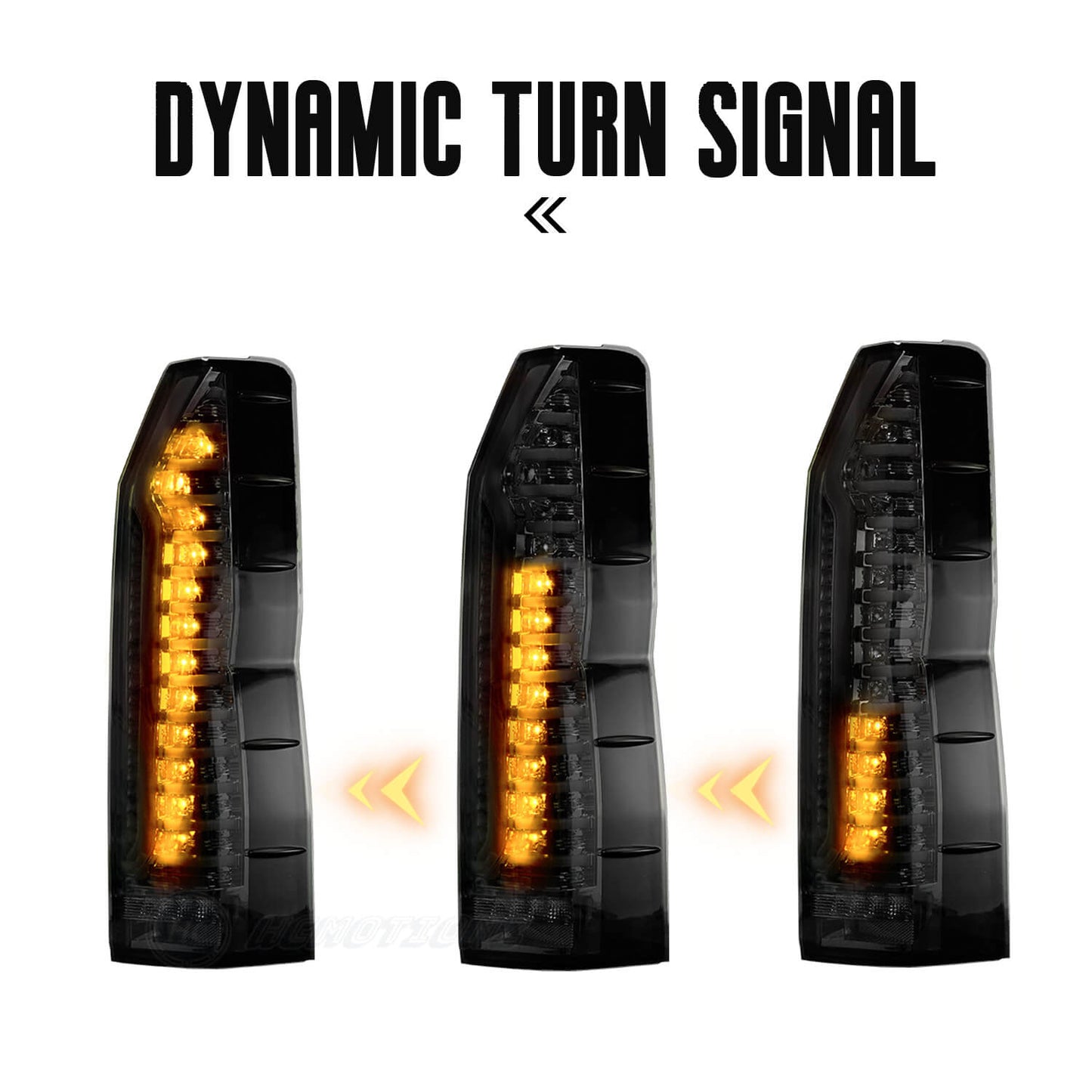 HCMOTION LED Tail Lights For Toyota Hiace 6th H300 2019-2023 Sequential with Animation DRL