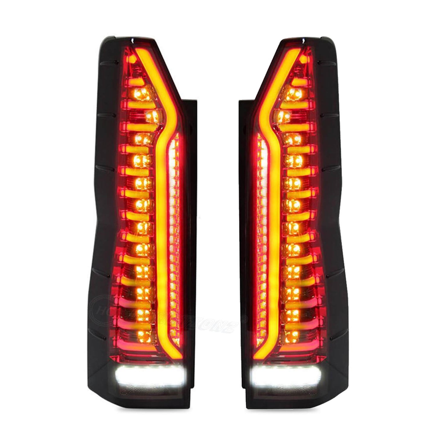 HCMOTION LED Tail Lights For Toyota Hiace 6th H300 2019-2023 Sequential with Animation DRL