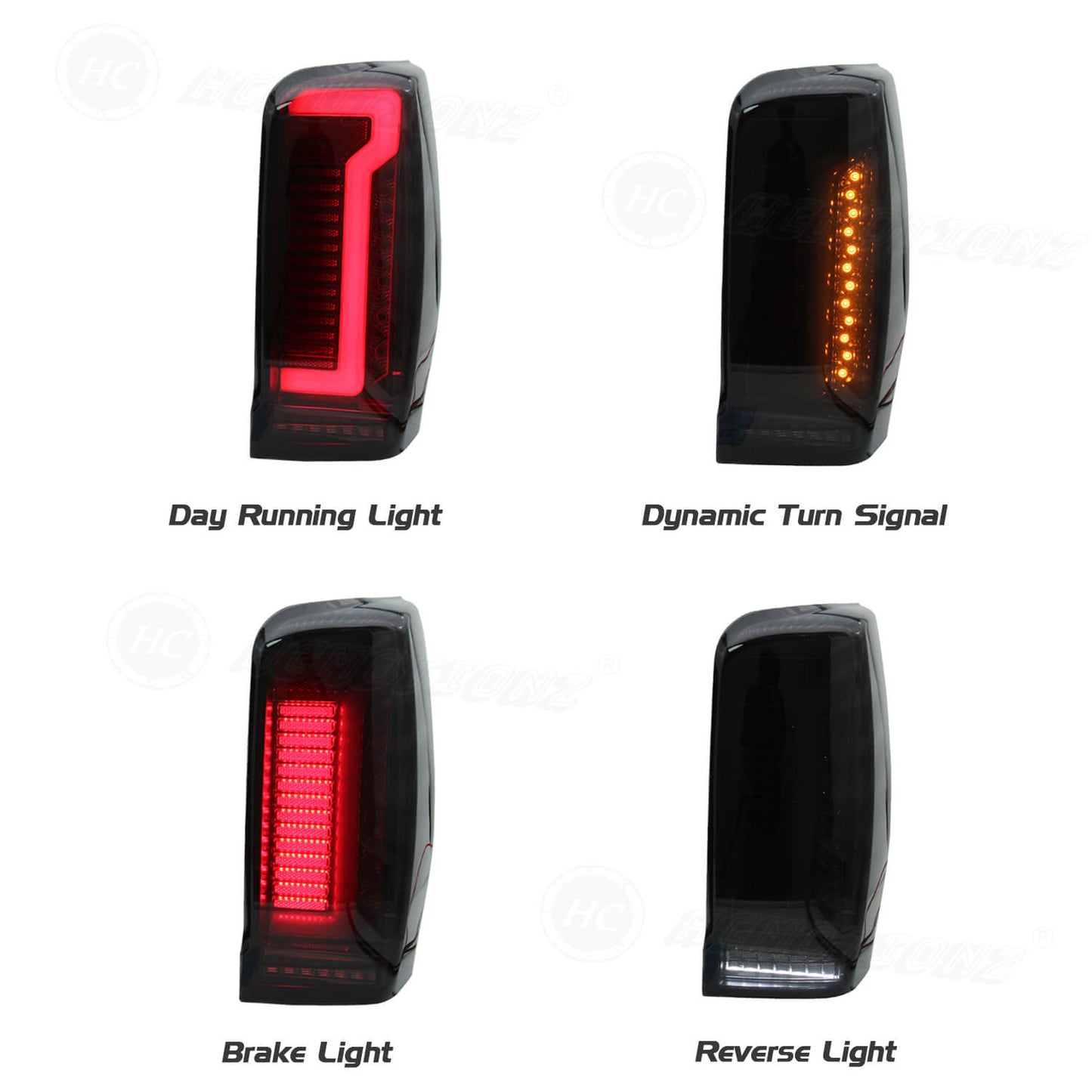 HCMOTION For Mitsubishi Triton L200 2019-2023 LED Tail Lights