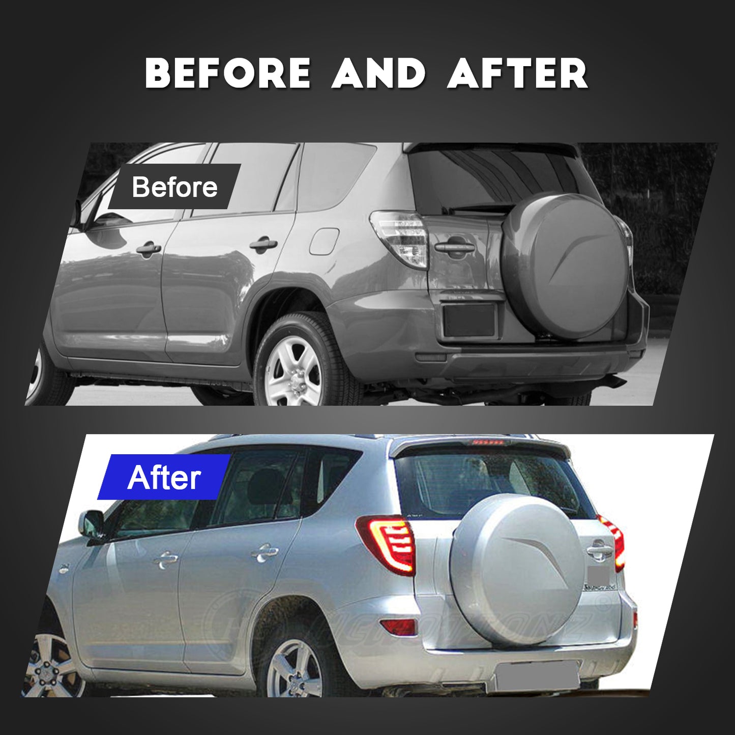 HCMOTION LED Tail Lights For Toyota Rav4 2006-2012