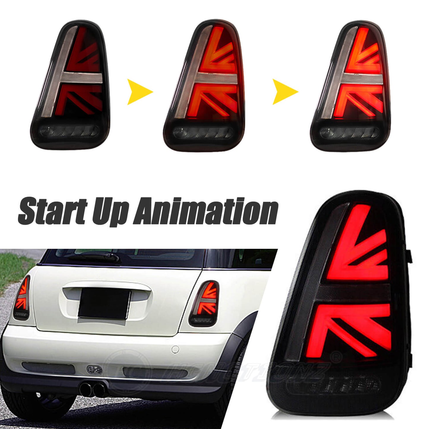 HCMOTION Tail Lights For 2001-2006 BMW Mini R50 R52 R53