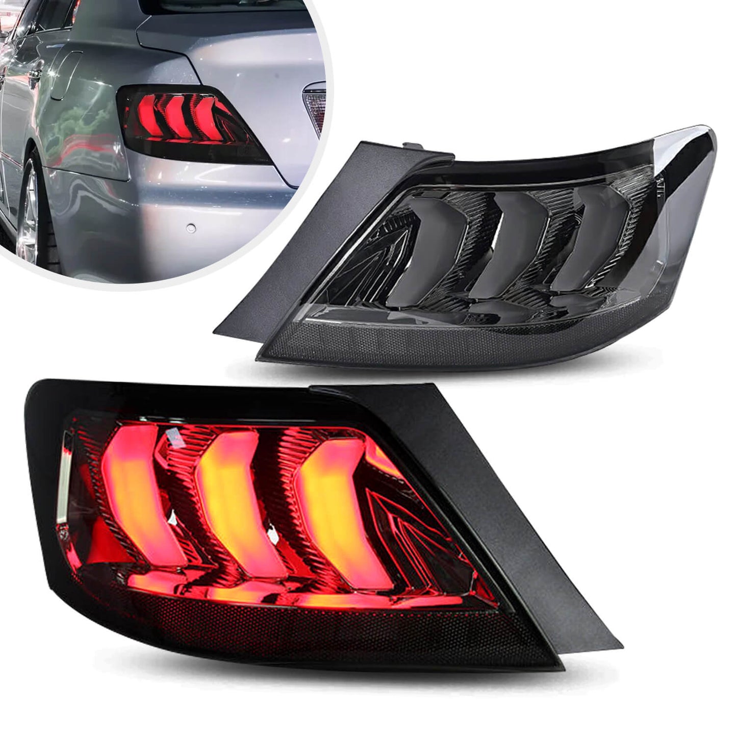 HCMOTION LED Taillights 2004-2009 For Toyota Mark X /Reiz