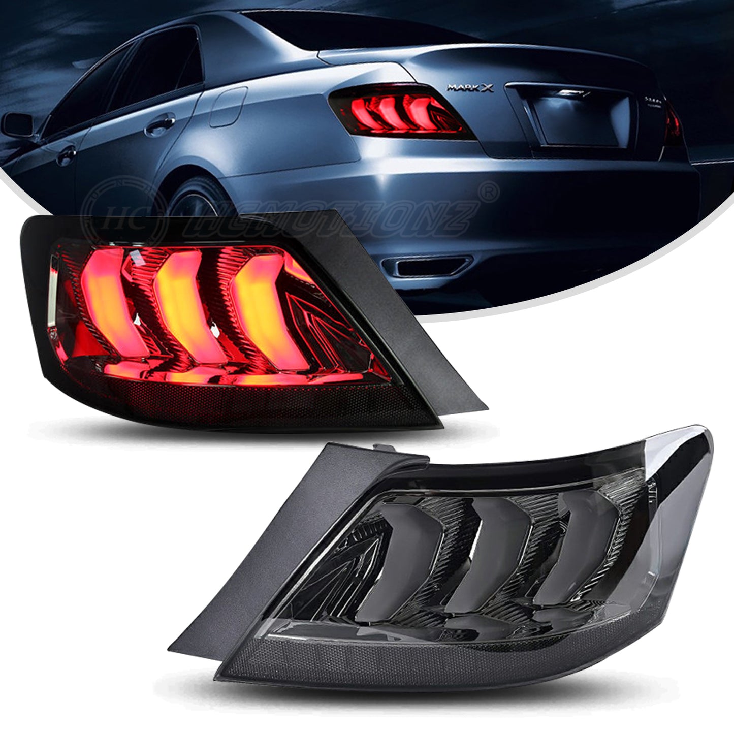 HCMOTION LED Taillights 2004-2009 For Toyota Mark X /Reiz