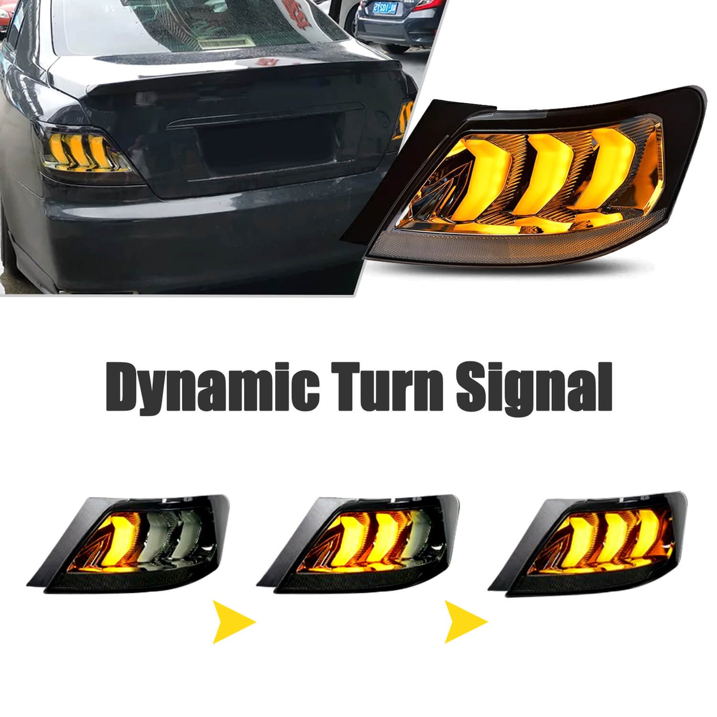 HCMOTION LED Taillights 2004-2009 For Toyota Mark X /Reiz