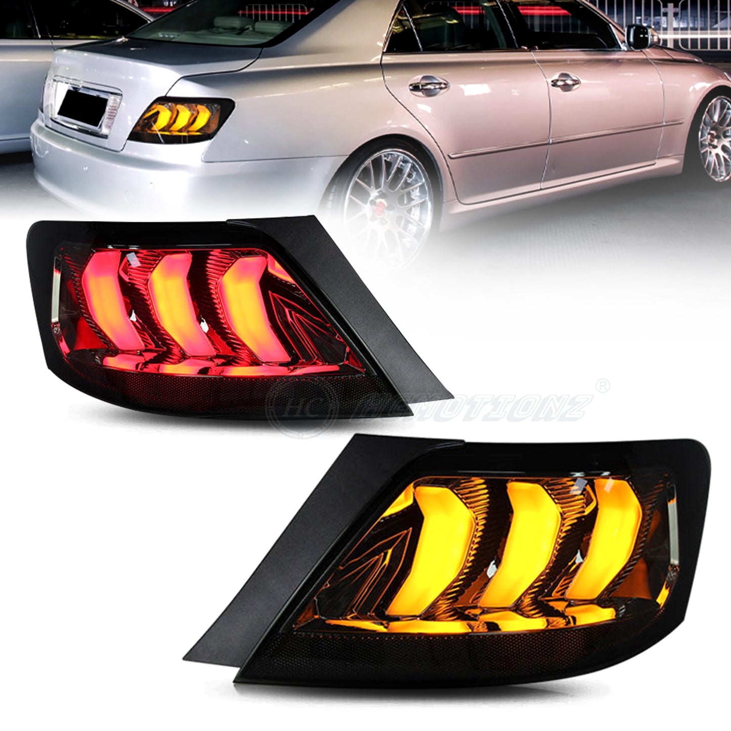 HCMOTION LED Taillights 2004-2009 For Toyota Mark X /Reiz