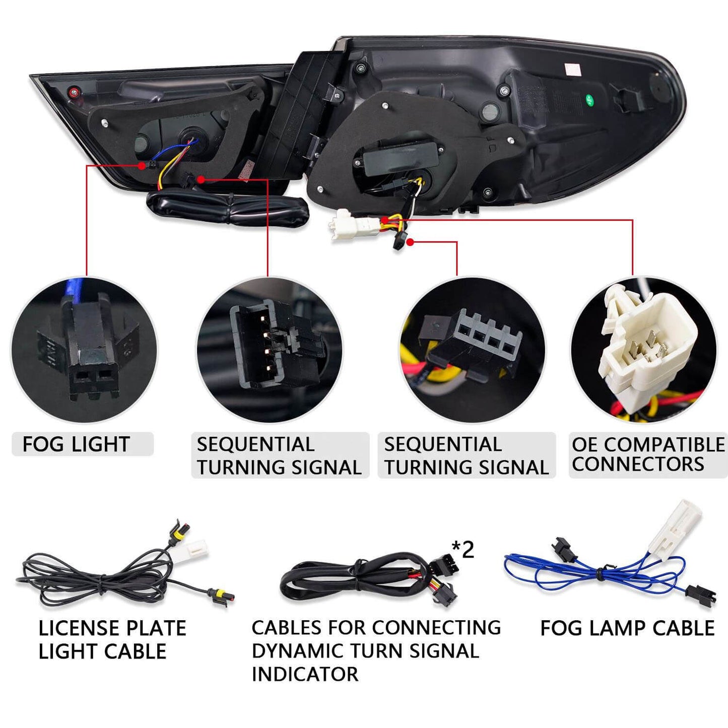 HCMOTION LED Taillights 09-12 For Toyota Mark X /Reiz