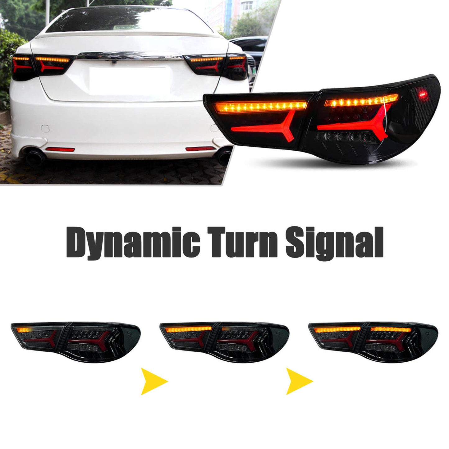 HCMOTION LED Taillights 09-12 For Toyota Mark X /Reiz