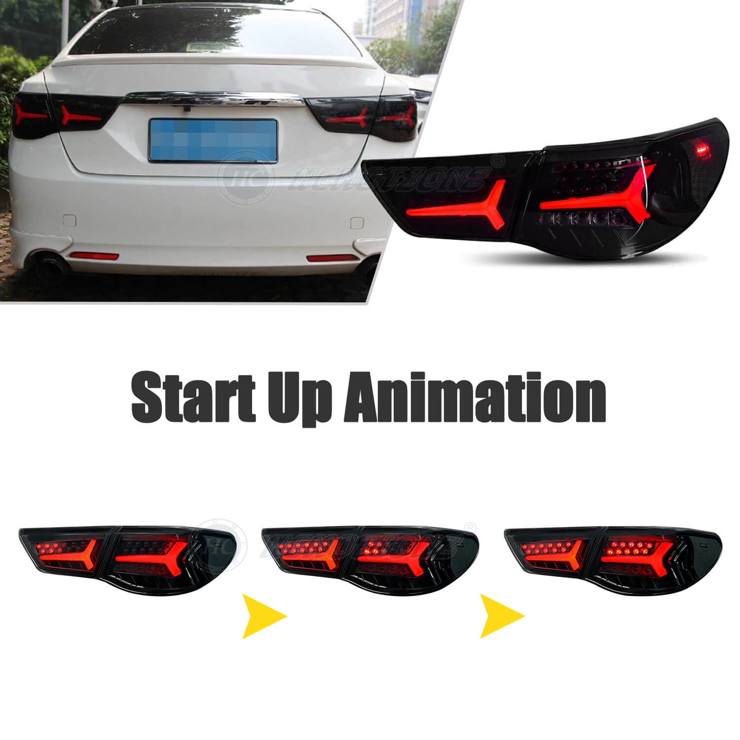HCMOTION LED Taillights 09-12 For Toyota Mark X /Reiz